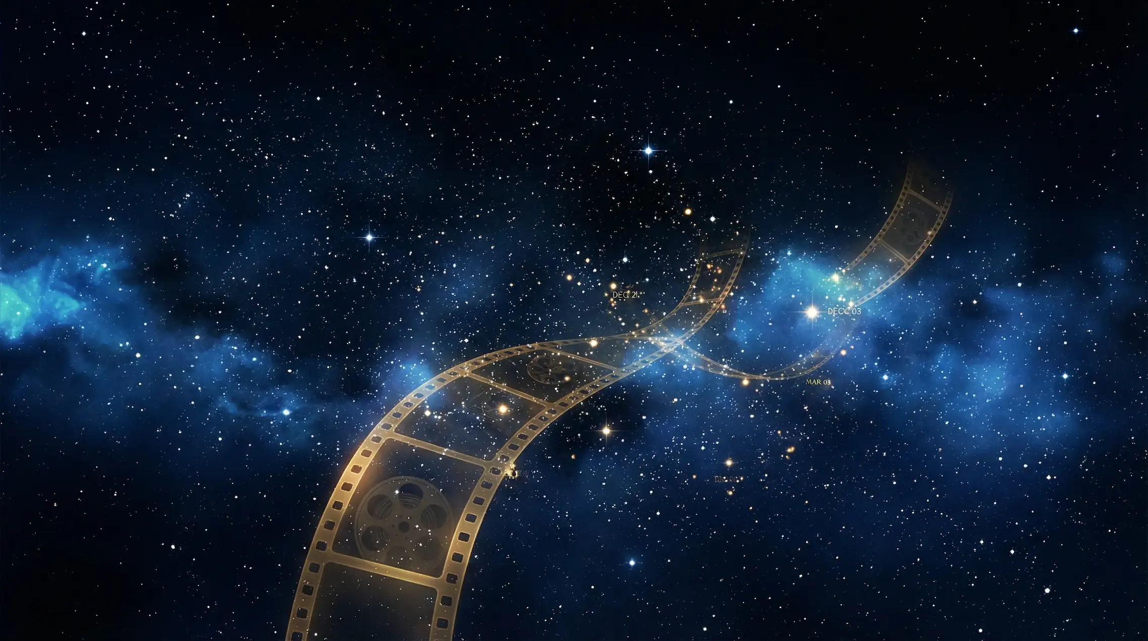 18视频 全球首映星空时间轴背景